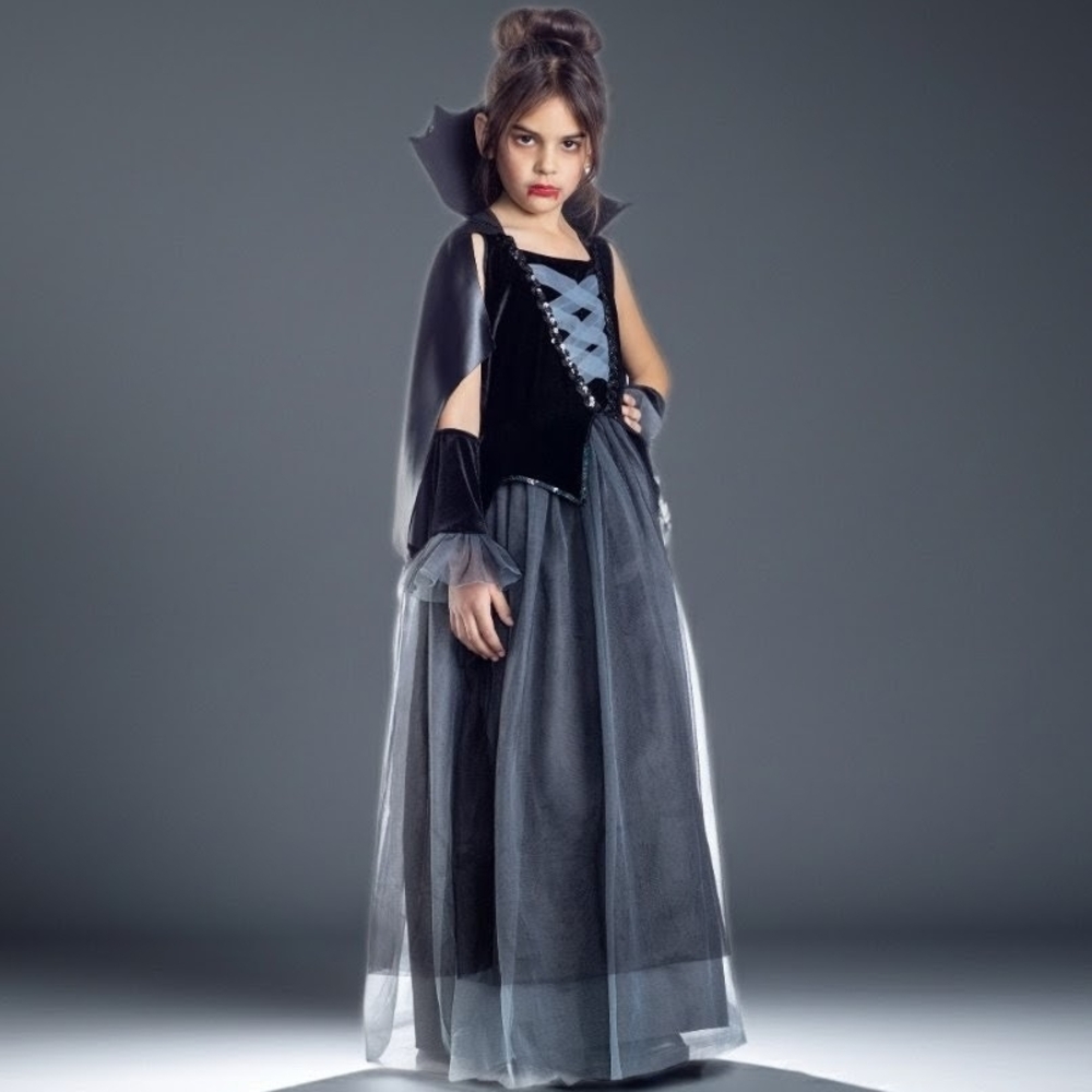 Dracula's Darling Girls Vampire Halloween Costume Dress Up Spooky Chic Playdate